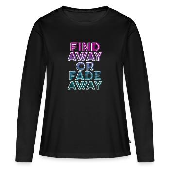 Trouver un moyen ou disparaître - T-shirt manches longues Premium bio Femme - noir - Devant - Julia (174cm)