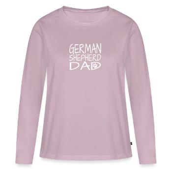 German Shepherd Schäferhund Dad - Frauen Premium Bio Langarmshirt - Altrosa - Vorne - Julia (174cm)