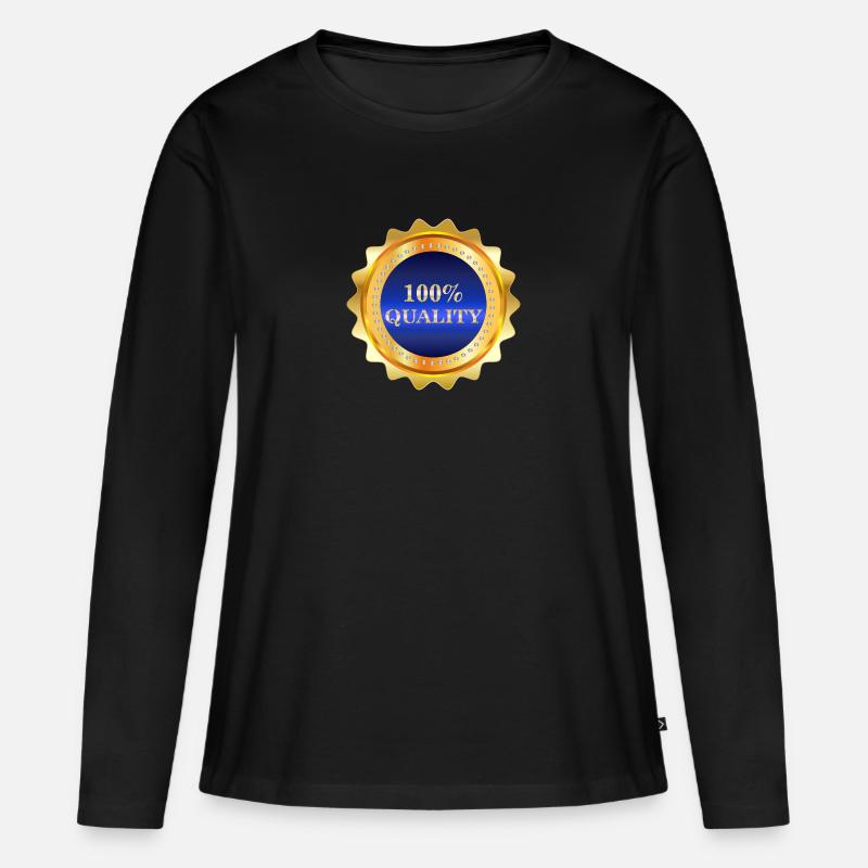 100% Quality - Women's Premium Organic Long Sleeve Shirt - black