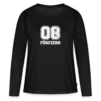 Lustiges Fun Party Shirt 0815 Null Acht - Frauen Premium Bio Langarmshirt - Schwarz - Vorne - Julia (174cm)