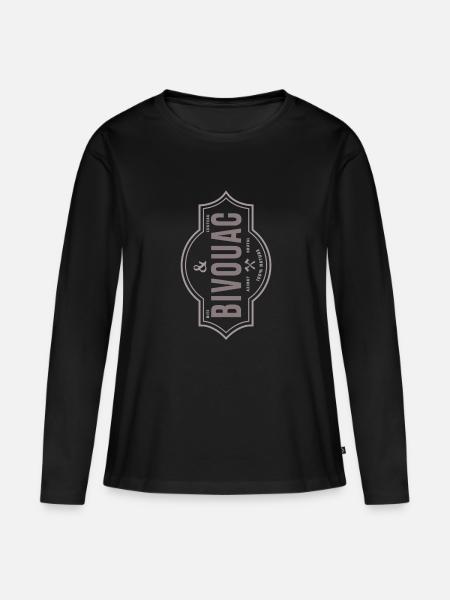 BIWAK.. - Frauen Premium Bio Langarmshirt - Schwarz
