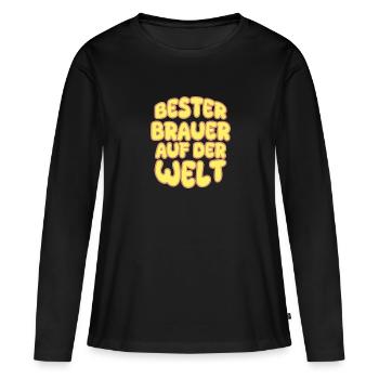 Vocation Brewer - Women's Premium Organic Long Sleeve Shirt - black - Front - Julia (174cm)