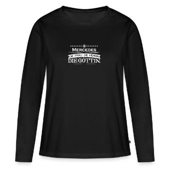La légende du mythe cadeau - T-shirt manches longues Premium bio Femme - noir - Devant - Julia (174cm)