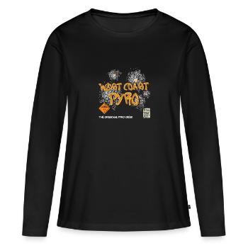 West Coast Pyro - Women's Premium Organic Long Sleeve Shirt - black - Front - Julia (174cm)