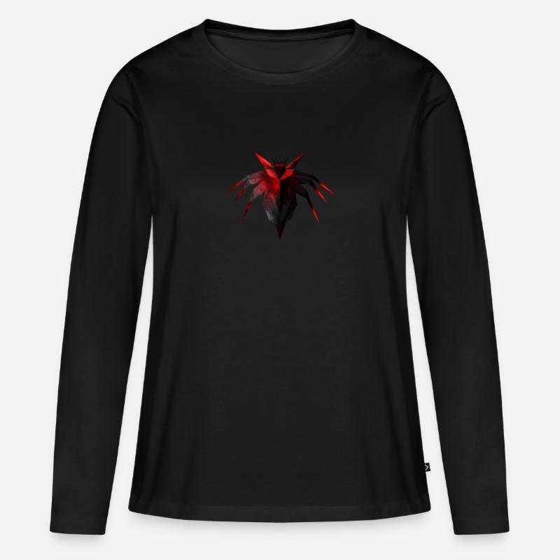 Spider - Frauen Premium Bio Langarmshirt - Schwarz