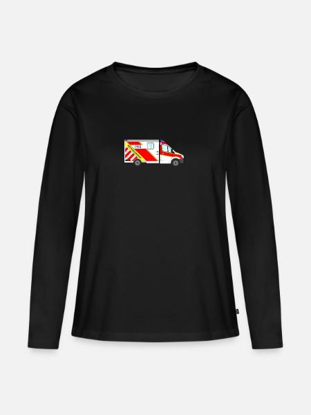 RTW - Frauen Premium Bio Langarmshirt - Schwarz