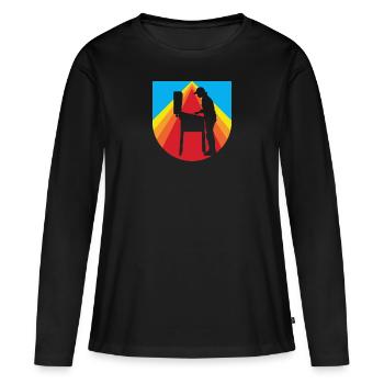 Arcade Pinball Gaming - T-shirt manches longues Premium bio Femme - noir - Devant - Julia (174cm)