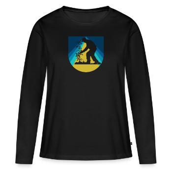 Gardening Gardening Hobby Gardener - Women's Premium Organic Long Sleeve Shirt - black - Front - Julia (174cm)