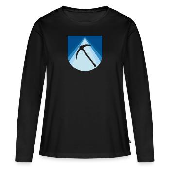 Mine Bergbau - Frauen Premium Bio Langarmshirt - Schwarz - Vorne - Julia (174cm)