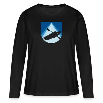 Paddling Kayaking Rowing - Women's Premium Organic Long Sleeve Shirt - black - Front - Julia (174cm)