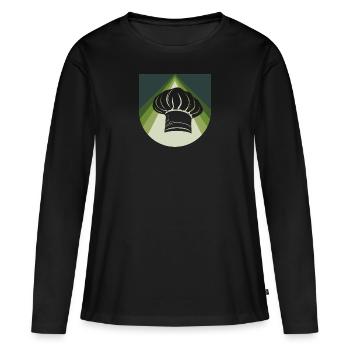 Cuisine Arts culinaires - T-shirt manches longues Premium bio Femme - noir - Devant - Julia (174cm)