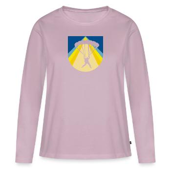 Fallschirmspringen Luft - Frauen Premium Bio Langarmshirt - Altrosa - Vorne - Julia (174cm)