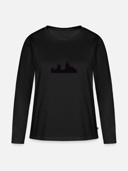 Köln - Frauen Premium Bio Langarmshirt - Schwarz
