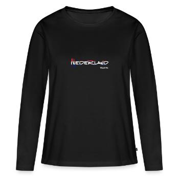 Règles des Pays-Bas - T-shirt manches longues Premium bio Femme - noir - Devant - Julia (174cm)