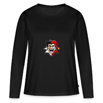 Jeux de cartes Joker Black jack poker table gift - T-shirt manches longues Premium bio Femme - noir - Devant - Julia (174cm)