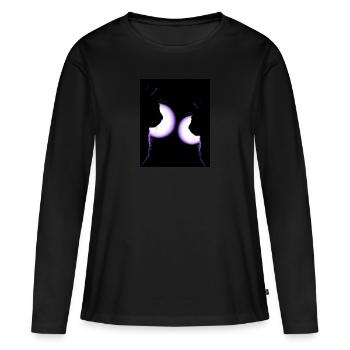 Chats à la discothèque - T-shirt manches longues Premium bio Femme - noir - Devant - Julia (174cm)