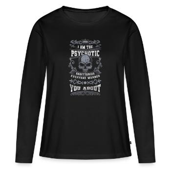 Horoscope Décembre Astrologie - T-shirt manches longues Premium bio Femme - noir - Devant - Julia (174cm)