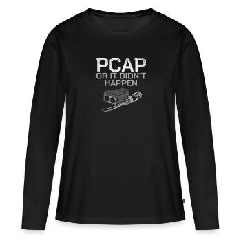 PCAP ou cela ne s'est pas produit - T-shirt manches longues Premium bio Femme - noir - Devant - Julia (174cm)
