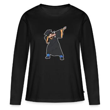 Master Studium Abschlussfeier - Frauen Premium Bio Langarmshirt - Schwarz - Vorne - Julia (174cm)