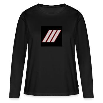 grade pompier sergent chef - T-shirt manches longues Premium bio Femme - noir - Devant - Julia (174cm)