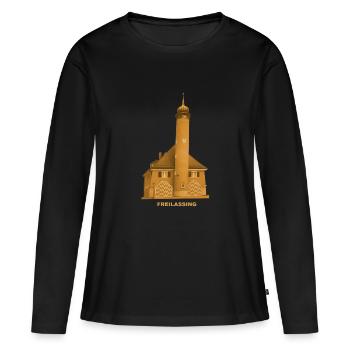 Musée Freilassing, Berchtesgaden, Haute-Bavière - T-shirt manches longues Premium bio Femme - noir - Devant - Julia (174cm)