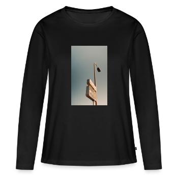 schild - Frauen Premium Bio Langarmshirt - Schwarz - Vorne - Julia (174cm)