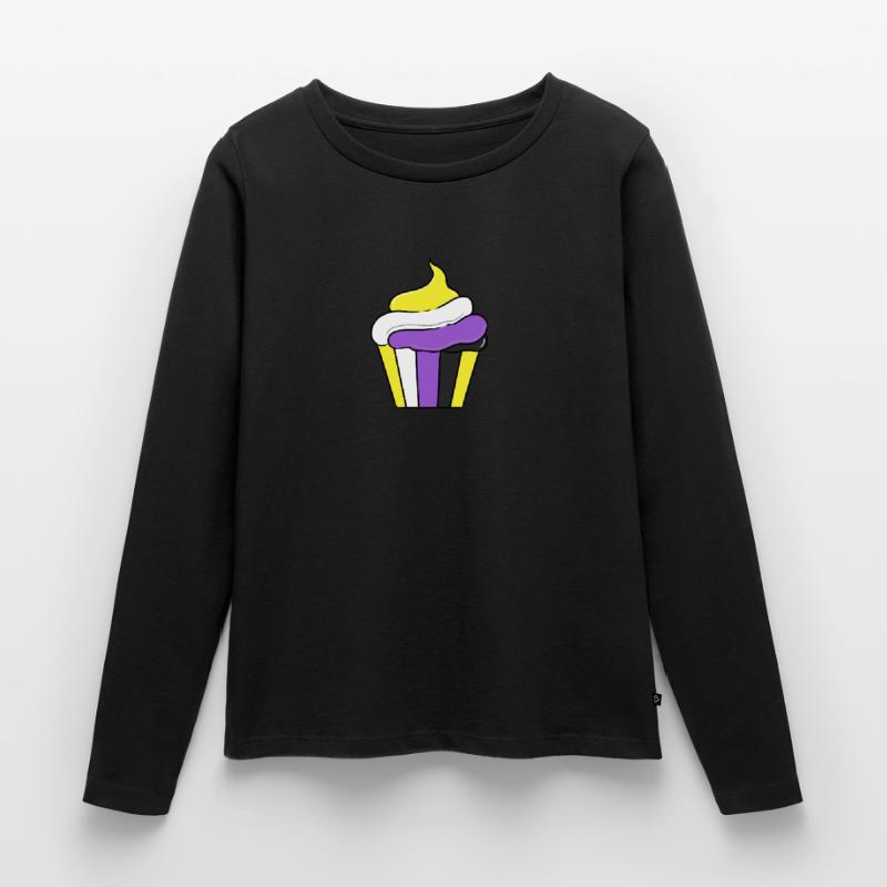 Nonbinary Cupcake Nonbinary Pride Women's Premium Organic Long Sleeve Shirt