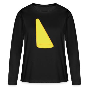 Lichtkegel Scheinwerfer Bühne Design - Frauen Premium Bio Langarmshirt - Schwarz - Vorne - Julia (174cm)