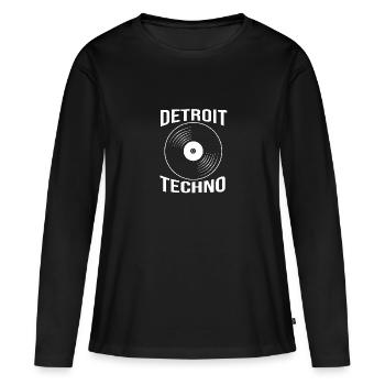 Rave Raver Musique techno Techno basse Table de mixage - T-shirt manches longues Premium bio Femme - noir - Devant - Julia (174cm)