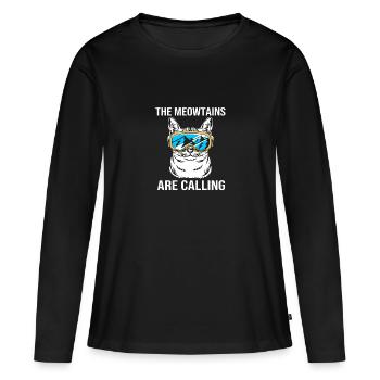 Ski Skiurlaub - Frauen Premium Bio Langarmshirt - Schwarz - Vorne - Julia (174cm)