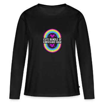 Pastel Gothic - Women's Premium Organic Long Sleeve Shirt - black - Front - Julia (174cm)