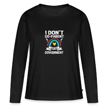 Maman croquante - T-shirt manches longues Premium bio Femme - noir - Devant - Julia (174cm)