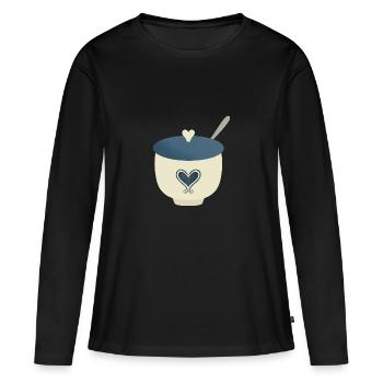 sugar bowl - Women's Premium Organic Long Sleeve Shirt - black - Front - Julia (174cm)