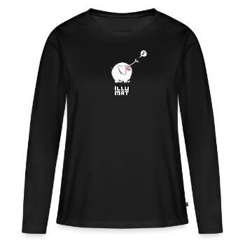 Trompettiste - T-shirt manches longues Premium bio Femme - noir - Devant - Julia (174cm)