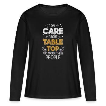 jeu de société jeu de nuit joueur de plateau coéquipier - T-shirt manches longues Premium bio Femme - noir - Devant - Julia (174cm)