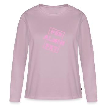 Alwin Alwin - Women's Premium Organic Long Sleeve Shirt - dusky pink - Front - Julia (174cm)
