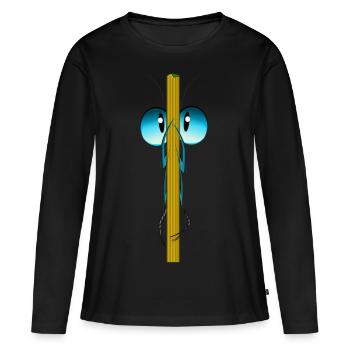 insecte - T-shirt manches longues Premium bio Femme - noir - Devant - Julia (174cm)