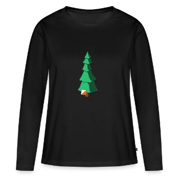 Orienteering Orientation - Women's Premium Organic Long Sleeve Shirt - black - Front - Julia (174cm)