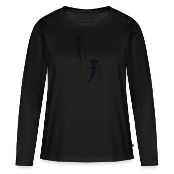 Hammerhaie - Frauen Premium Bio Langarmshirt - Schwarz - Vorne - Julia (174cm)