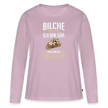 Bilch - Frauen Premium Bio Langarmshirt - Altrosa - Vorne - Julia (174cm)