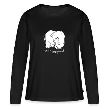 Citations - T-shirt manches longues Premium bio Femme - noir - Devant - Julia (174cm)