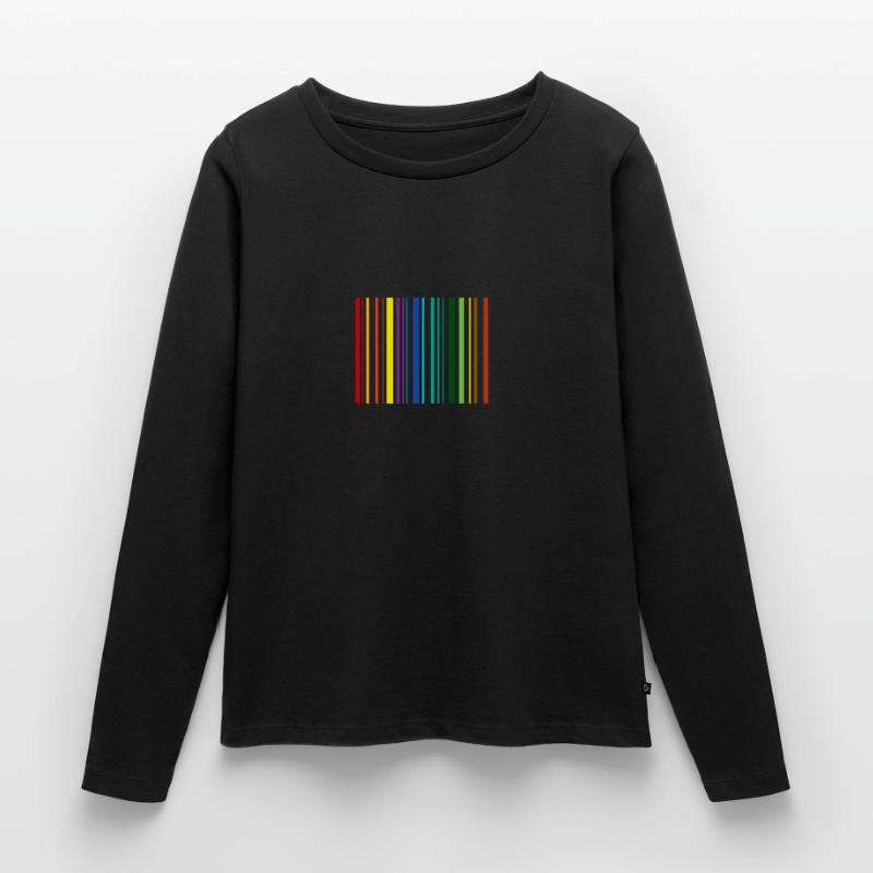 Bar code Women's Premium Organic Long Sleeve Shirt