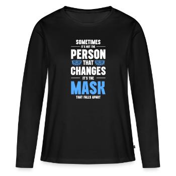 Défilé de costumes de masque masqués - T-shirt manches longues Premium bio Femme - noir - Devant - Julia (174cm)