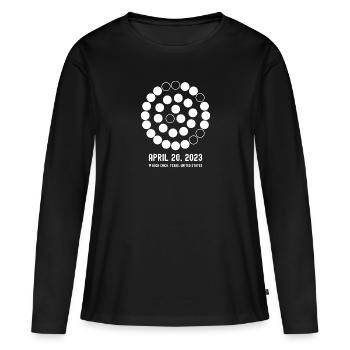 Télémétrie des moteurs de fusée - Boca Chica, Texas - T-shirt manches longues Premium bio Femme - noir - Devant - Julia (174cm)