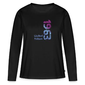 1963 Limited Edition - Frauen Premium Bio Langarmshirt - Schwarz - Vorne - Julia (174cm)