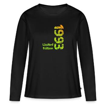 1993 Limited Edition - Women's Premium Organic Long Sleeve Shirt - black - Front - Julia (174cm)