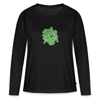 Pesitzide Agriculture devient agriculteur agricole vert - T-shirt manches longues Premium bio Femme - noir - Devant - Julia (174cm)