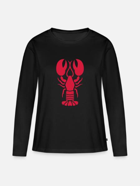 Hummer - Frauen Premium Bio Langarmshirt - Schwarz