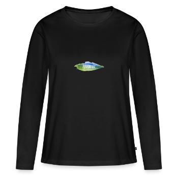 Agriculture paint - agriculture painting - Women's Premium Organic Long Sleeve Shirt - black - Front - Julia (174cm)