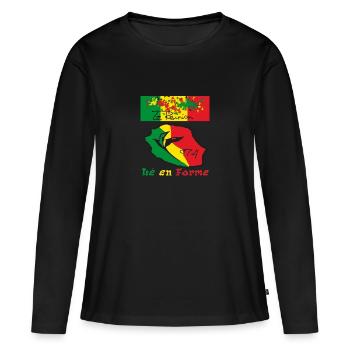 974 the in form 02 rasta - Women's Premium Organic Long Sleeve Shirt - black - Front - Julia (174cm)